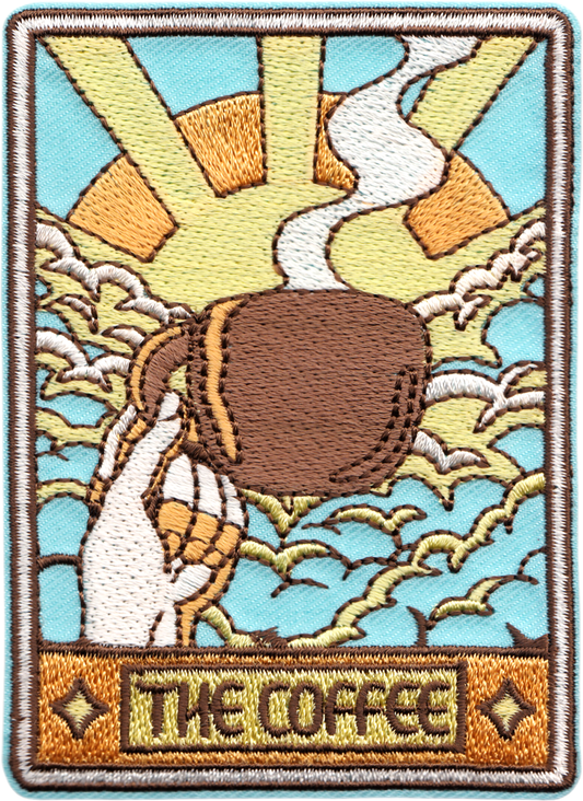 Square Deal Recordings & Supplies - Patch - Tobe Fonseca The Coffee Tarot Card Funny Lover Gift