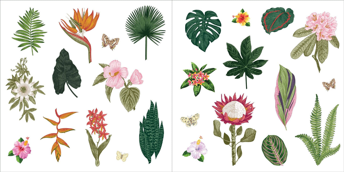 Peter Pauper Press - Bunches of Botanicals Sticker Book (500 stickers)