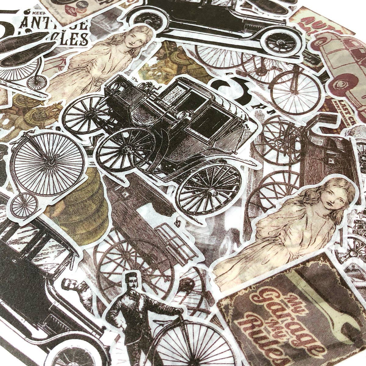 Wrapables.com - Wrapables Decorative Scrapbooking Washi Stickers, (60 pcs): Vintage