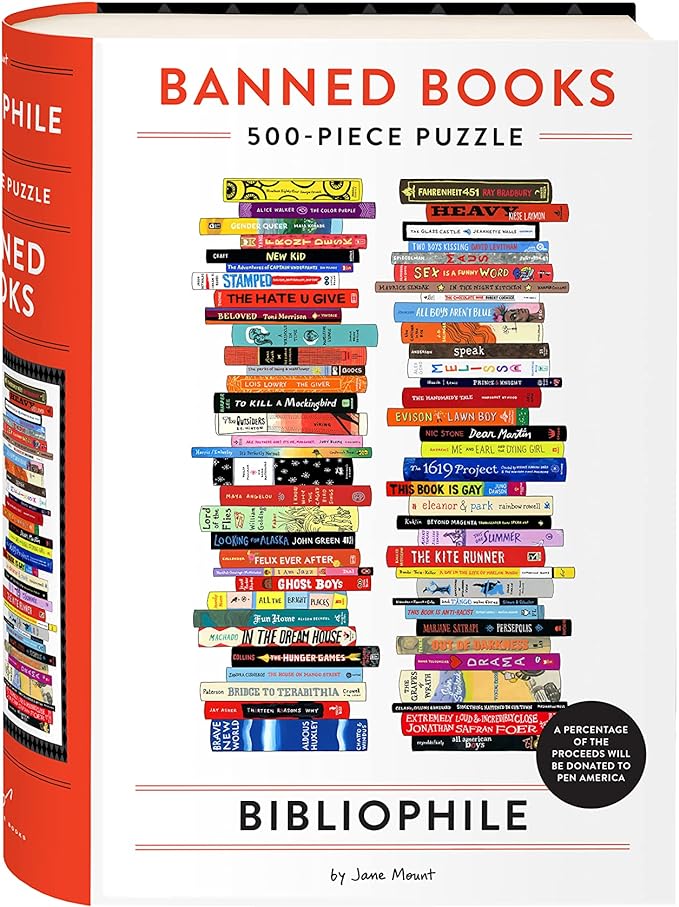 Bibliophile Banned Books 500-Piece Puzzle - Banned Books Collection