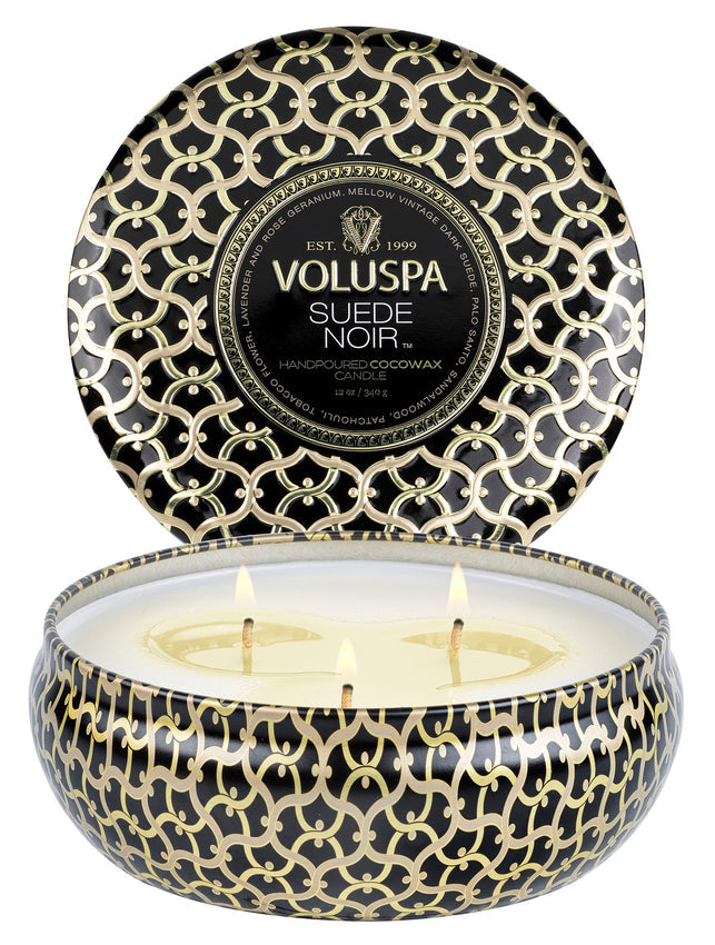 VOLUSPA - Suede Noir : Handpoured Cocowax Candle