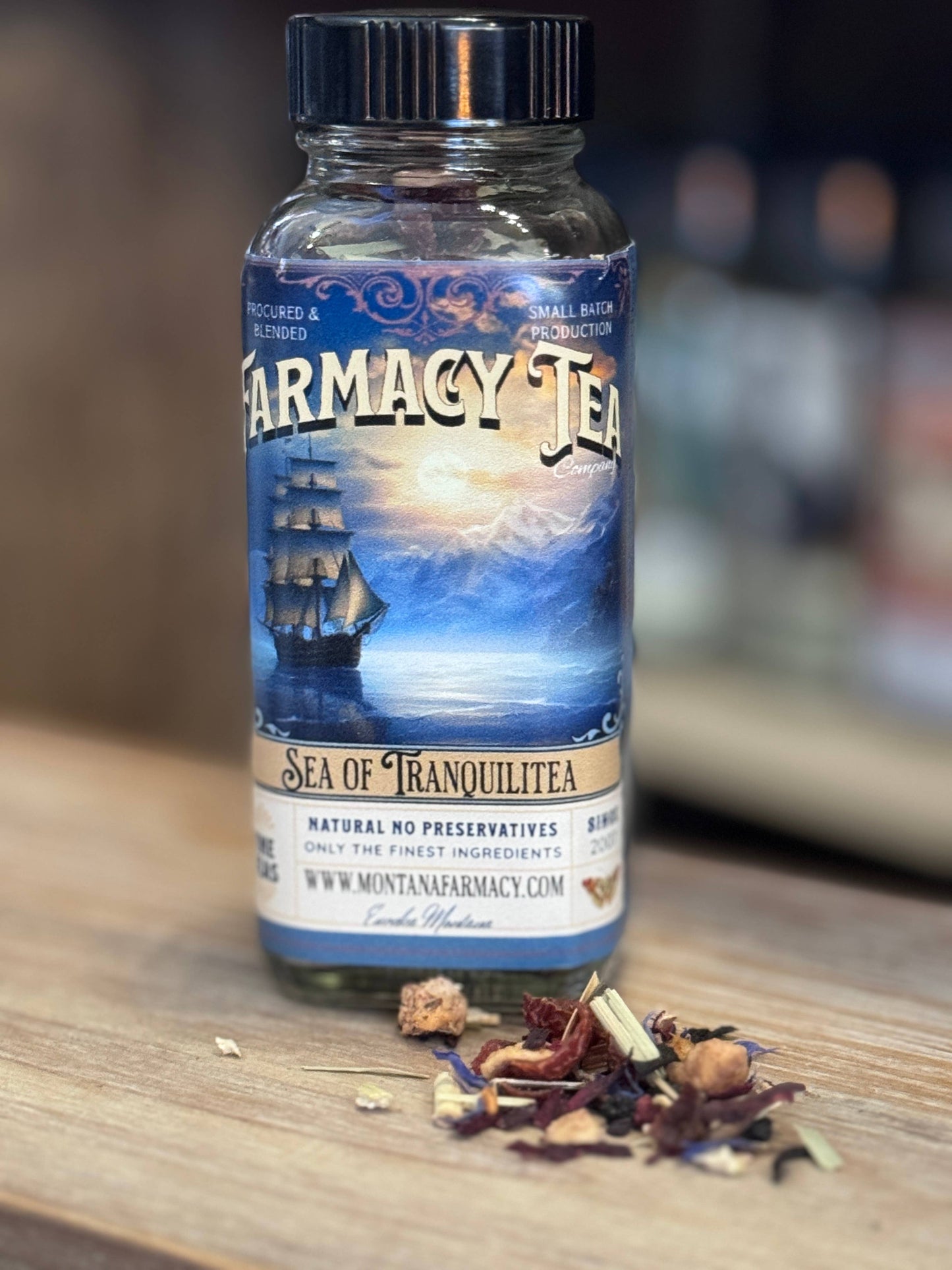Montana Farmacy - Sea of Tranquil -iTEA Sailing Vintage Ship  Herbal Tea blend