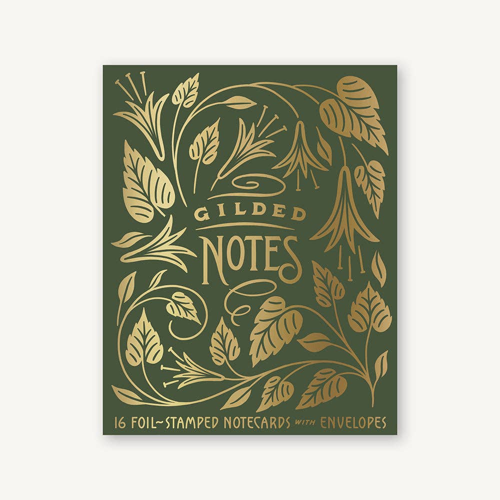 Gilded Notes Notecards