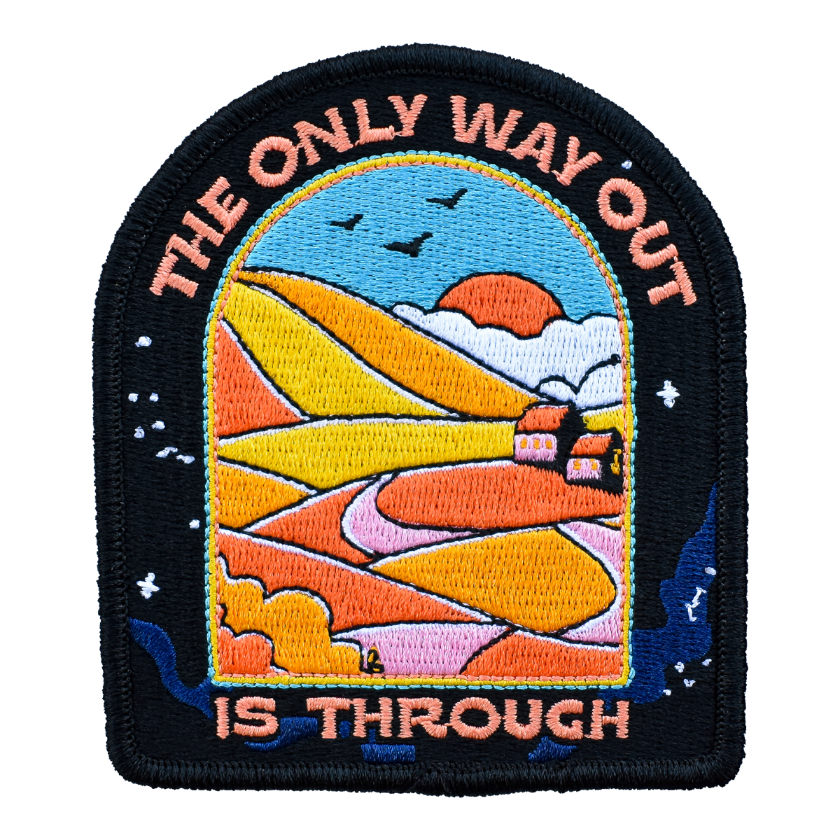 Retrograde Supply Co. - The Only Way Out Is Through (Iron-On Patch)