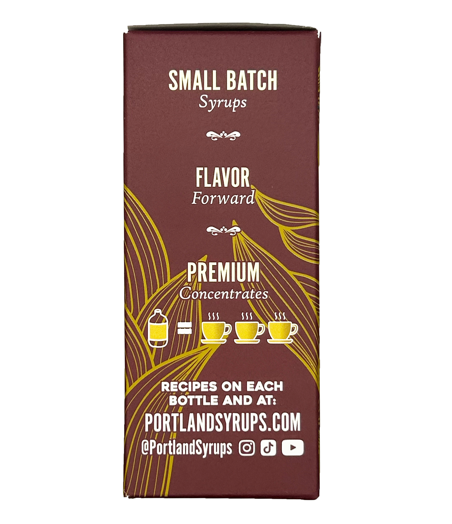 Portland Syrups - Gift Set - Coffee Syrups - Vanilla, Hazelnut, Caramel