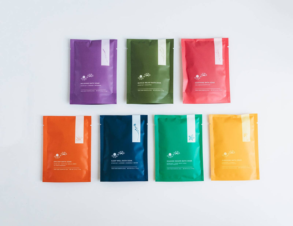 Giften Market - Sleep Well Bath Soak - Epsom Salt + Lavender Salt Pouch
