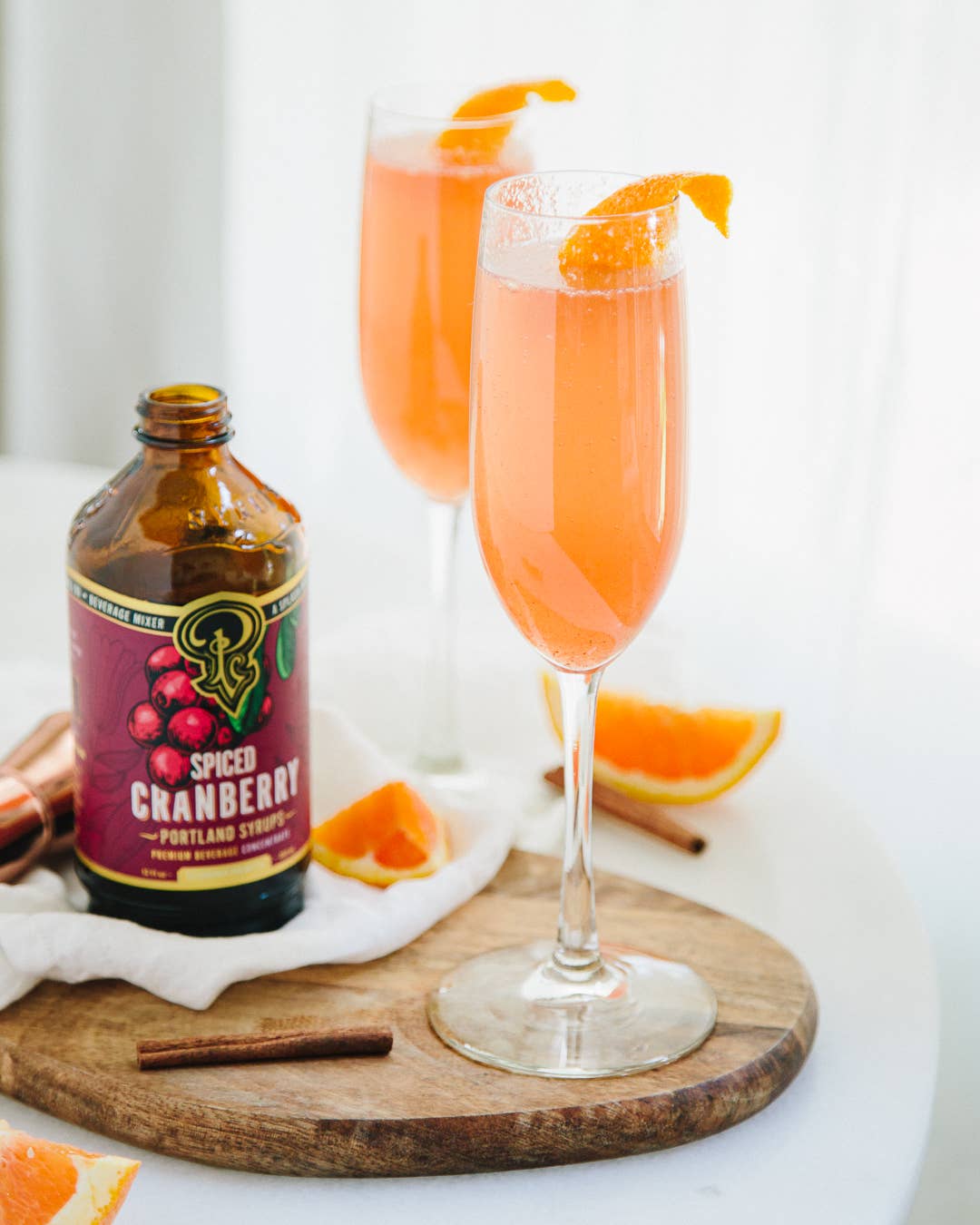 Portland Syrups - Spiced Cranberry Syrup 3.4oz - cocktail / mocktail drink mix