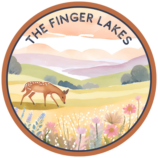 Lake Town Love - The Finger Lakes Peaceful Deer Sticker