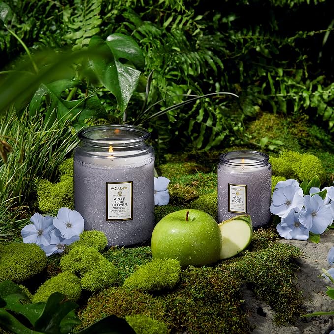 Apple Blue Clover - Voluspa Large Jar Candle