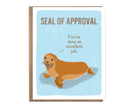 A Zillion Dollars - Seal of Approval; Funny and Cute Congratulations Card; Funny Graduation Card; Funny and Cute Support Encouragement Card: Good Job Card C0445 - Stomping Grounds