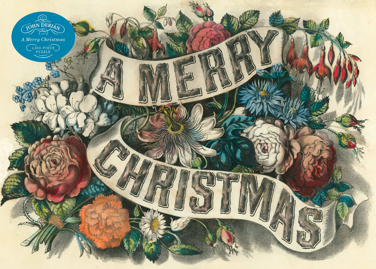 Hachette Book Group - John Derian Paper Goods: Merry Christmas 1,000-Piece Puzzle