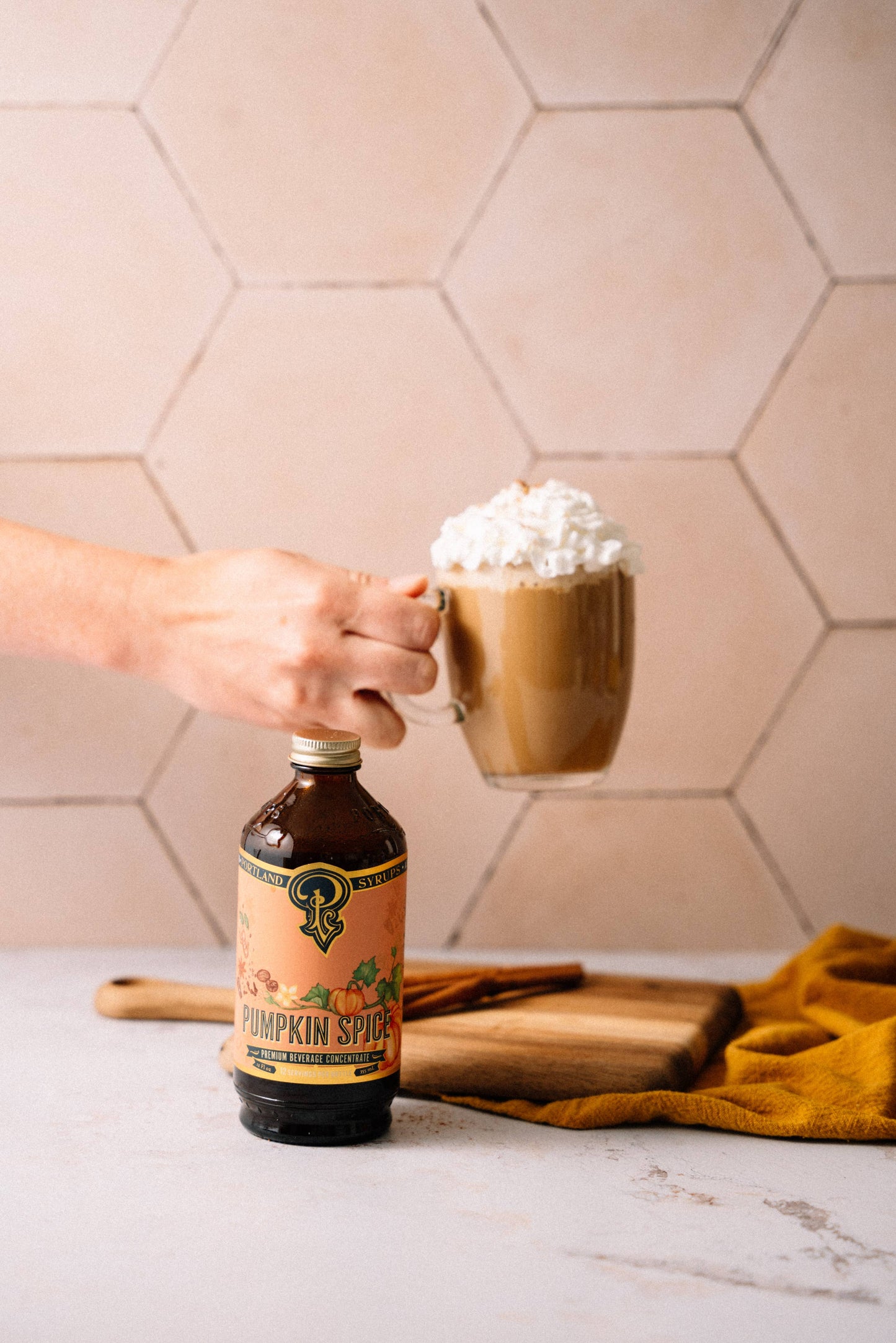 Portland Syrups - Pumpkin Spice Syrup 12 oz - coffee, tea, cocktail mixer