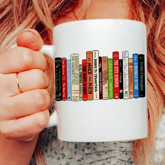 Banned Books - Liberal BLM Vote Feminist Coffee Mug - 11 oz White