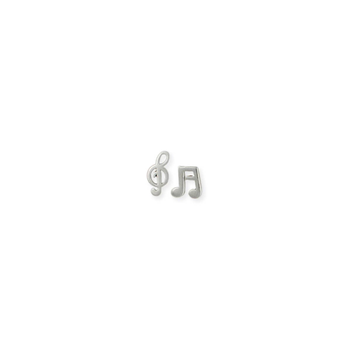 ZAD - Music Notes Fine Art Silver Post Earrings