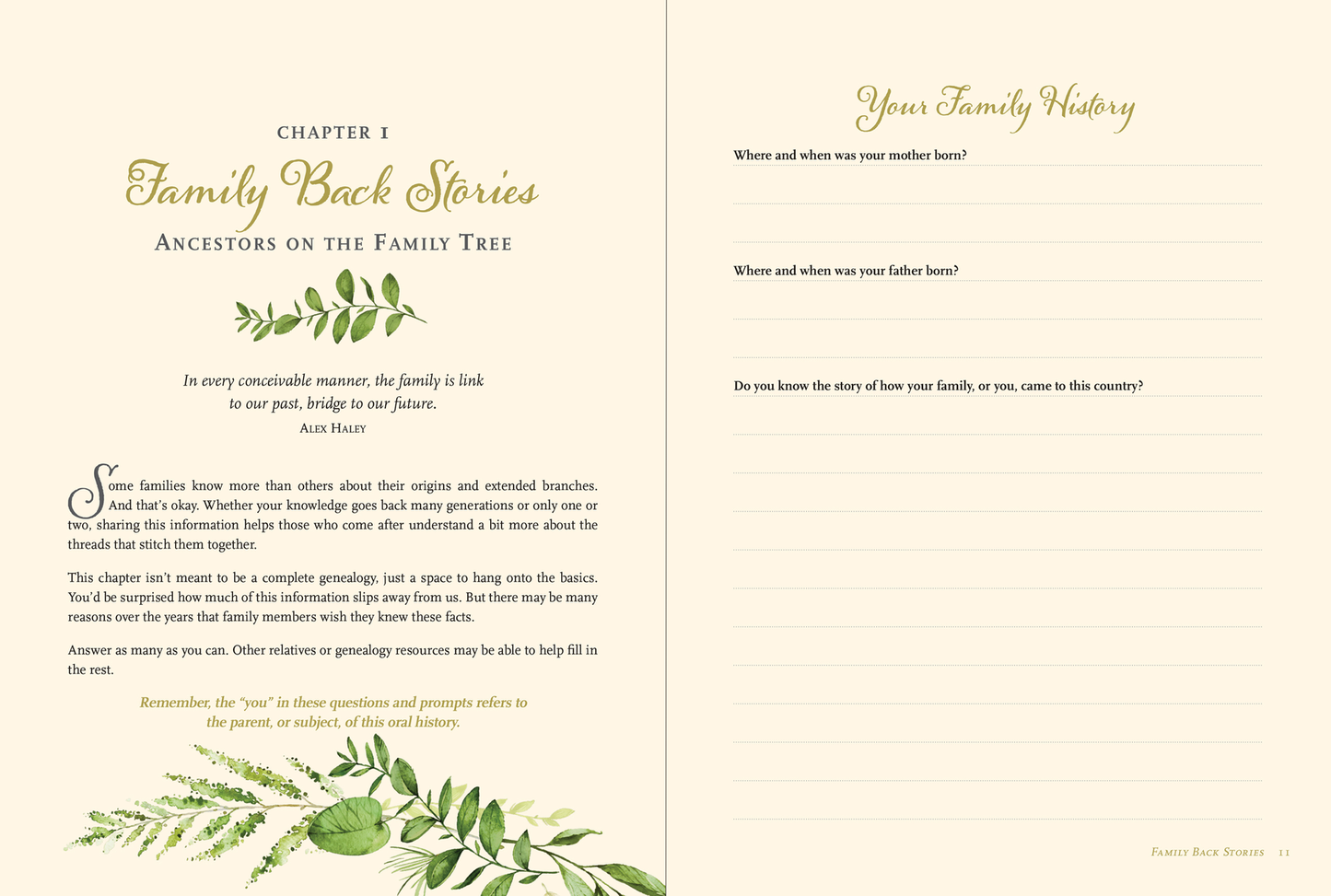 An Oral History: Preserve Your Family's Story