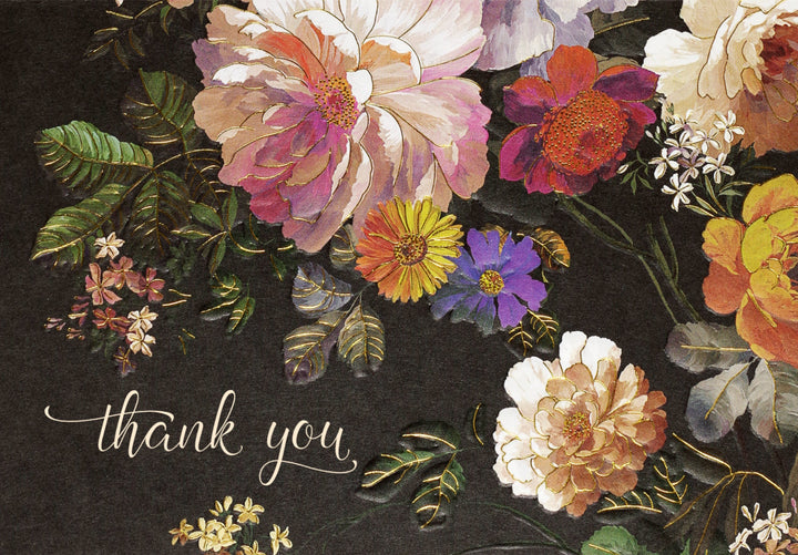 Thank You Notes | Midnight Floral - Peter Pauper Press