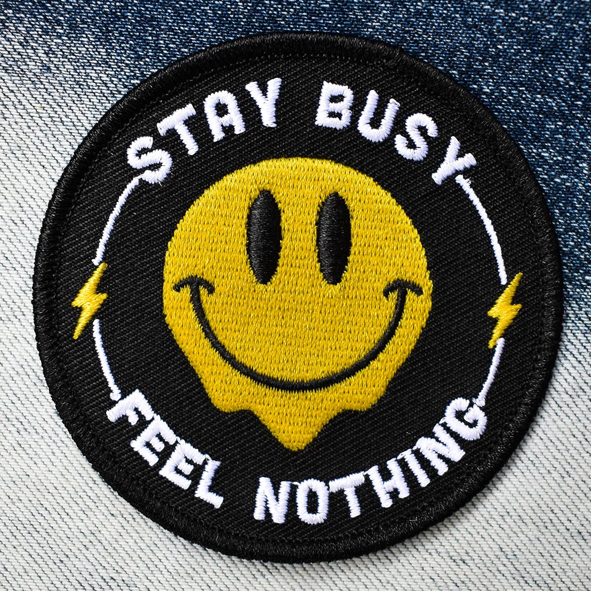 Retrograde Supply Co. - Stay Busy, Feel Nothing (Iron-On Patch)