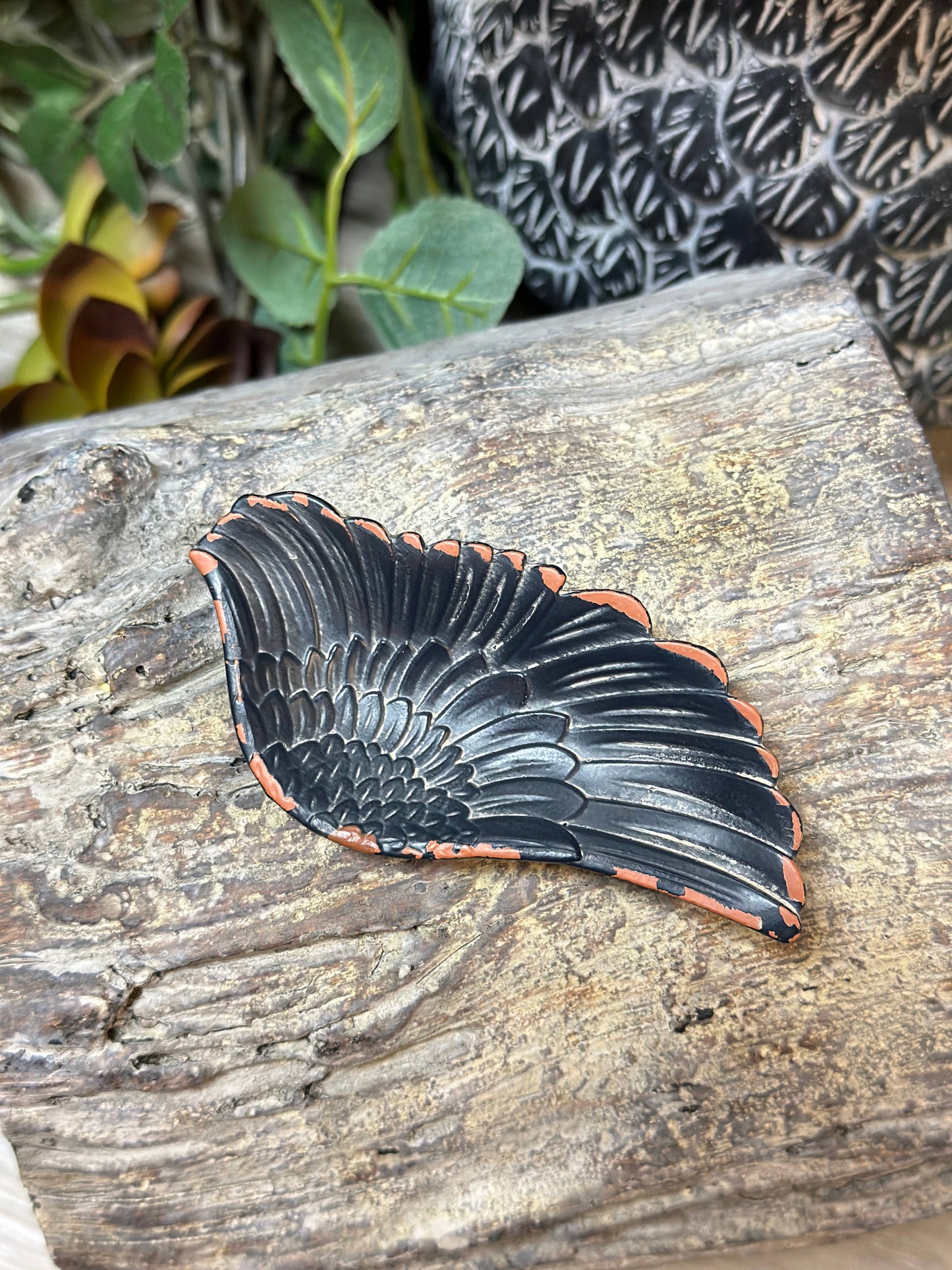 Vagabond Vintage - Iron Wing Tray in Rustic Black