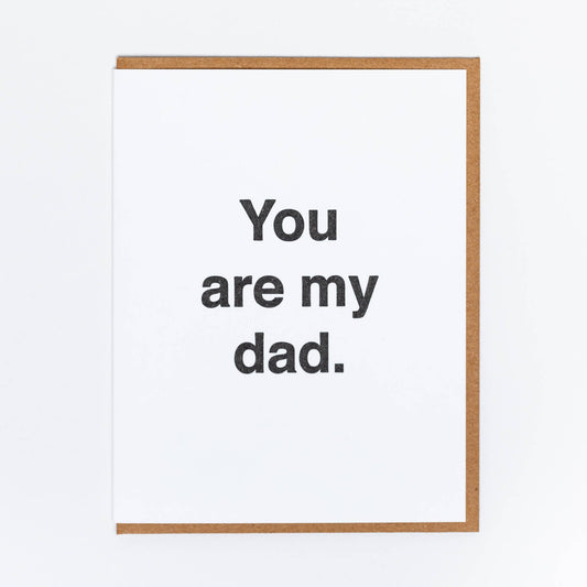 Generic Dad Father's Day Greeting Card - Lady Pilot Letterpress