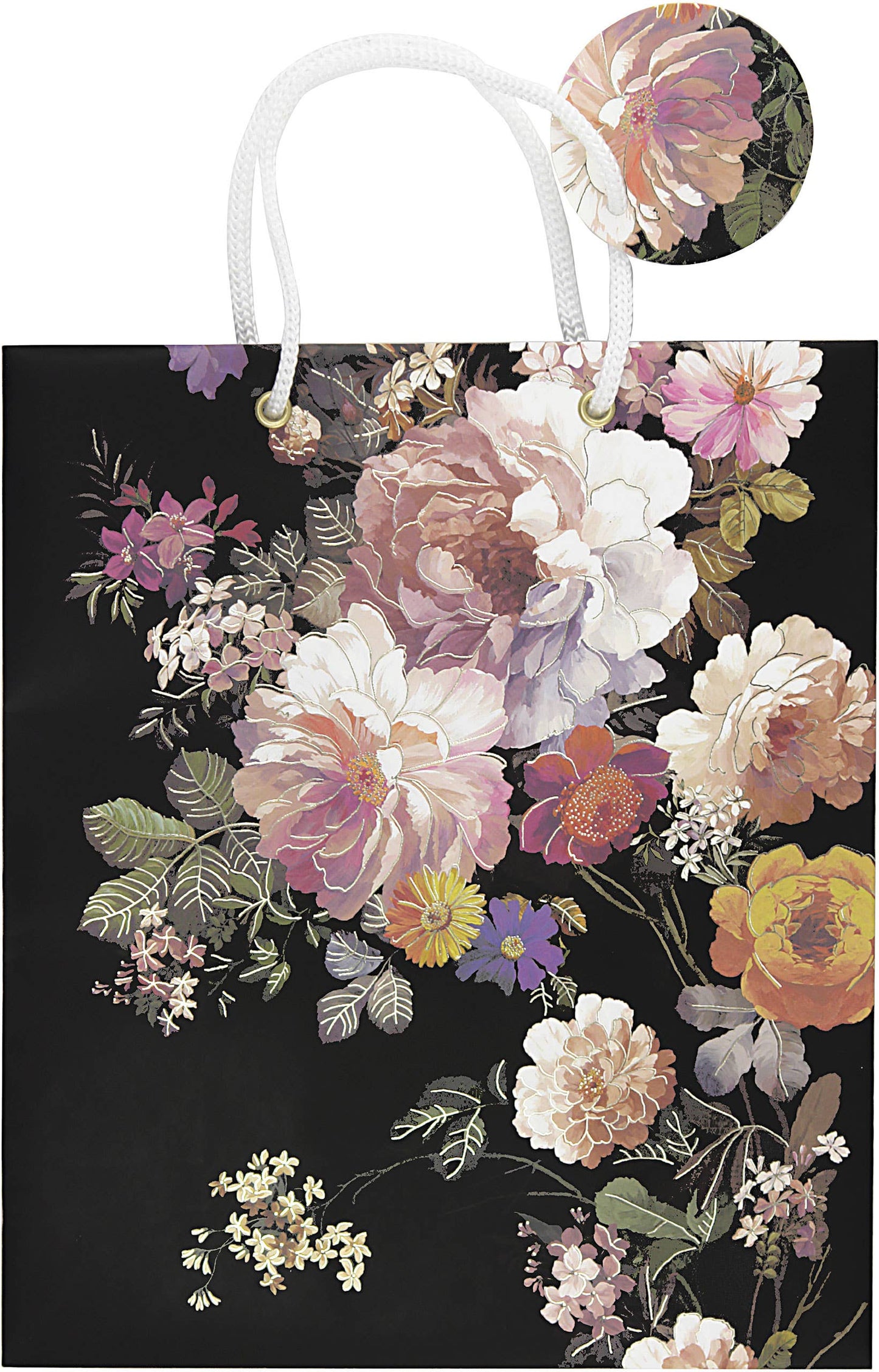 Peter Pauper Press - Midnight Floral Gift Bag
