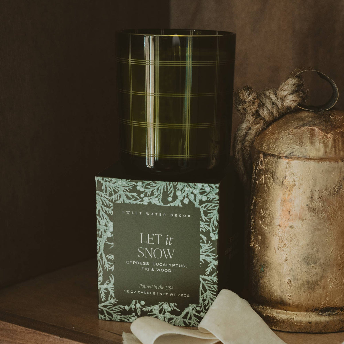 Sweet Water Decor - *NEW* Let It Snow 12 oz Boxed Soy Candle - Christmas Decor