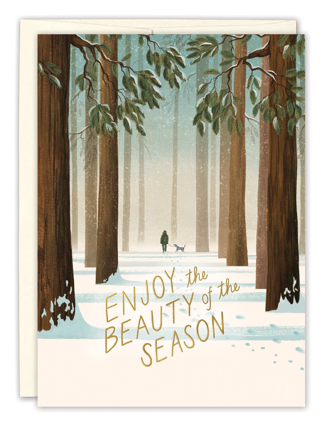 Winter Walk Holiday Card - Biely & Shoaf