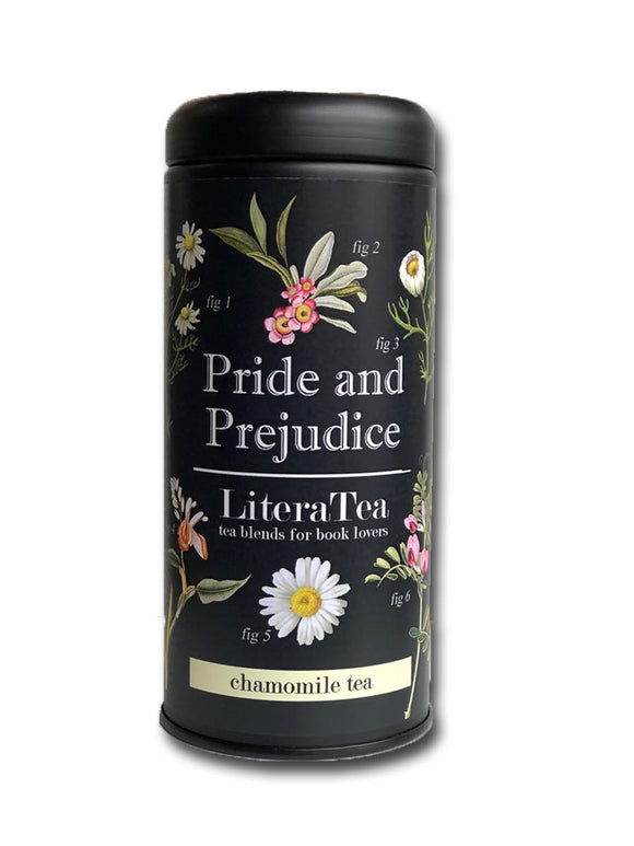 Pride and Prejudice Chamomile Classic Literature Tea Cannister