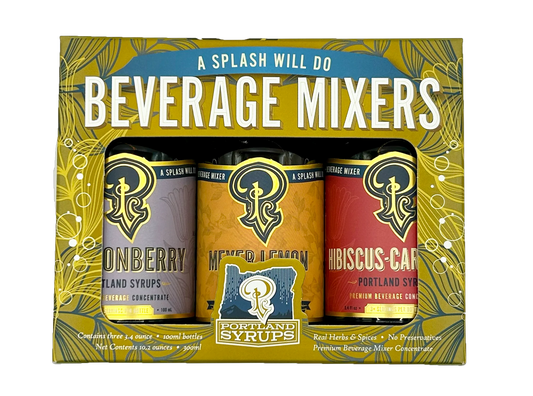 Portland Syrups - Gift Set - Gold Standard Cocktail / Mocktail Drink Mixers
