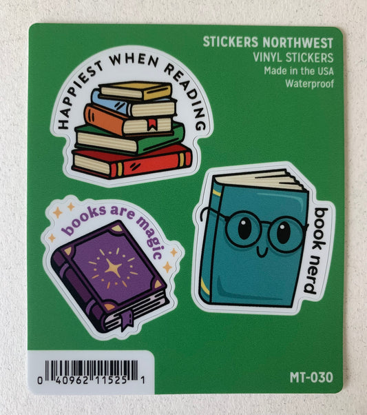 Book Lovers Mini Trio Stickers