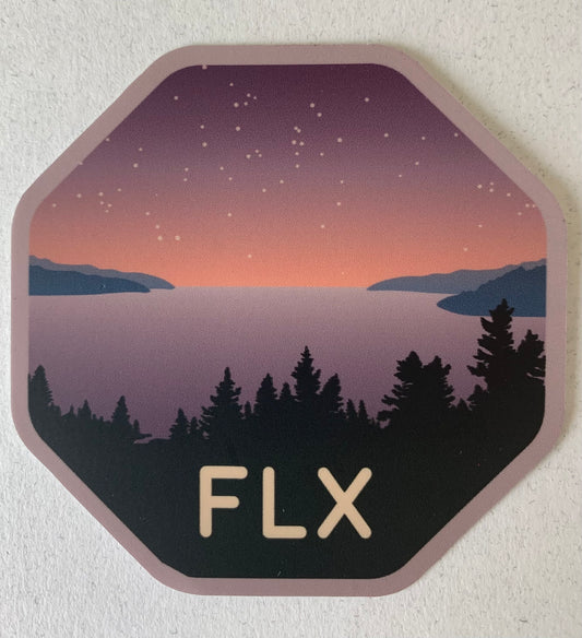 FLX Nightime Lake Sticker