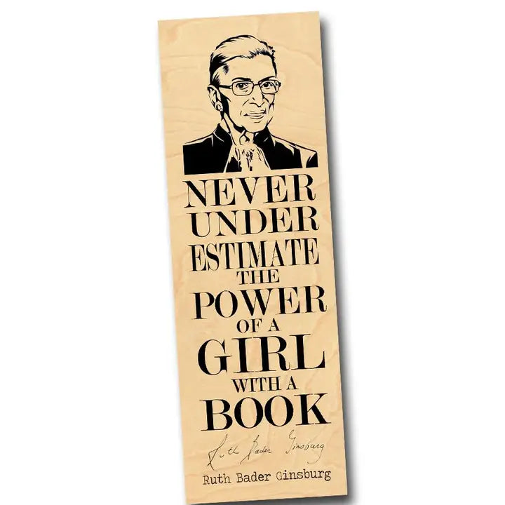 Ruth Bader Ginsberg "Power of A Girl with A Book" Bookmark
