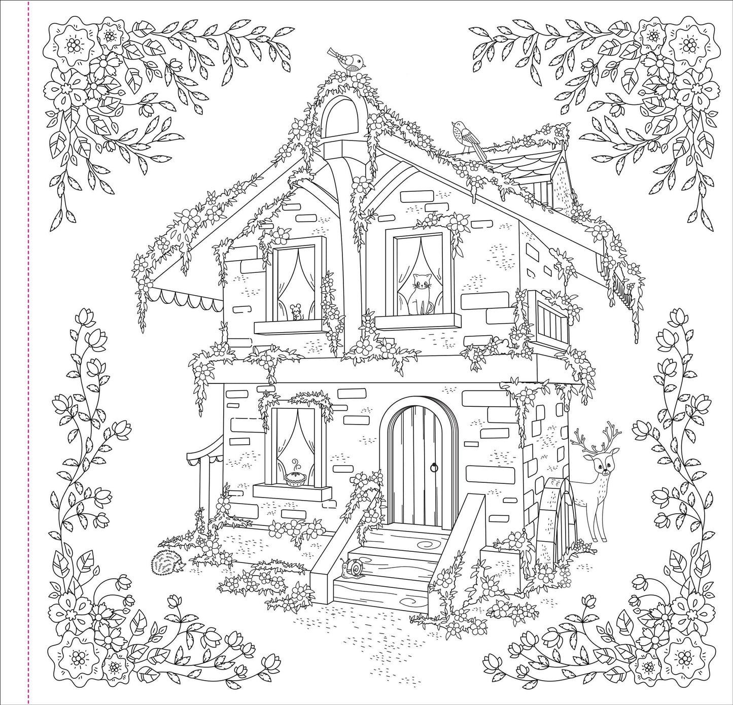 Peter Pauper Press - Cottagecore Adult Coloring Book