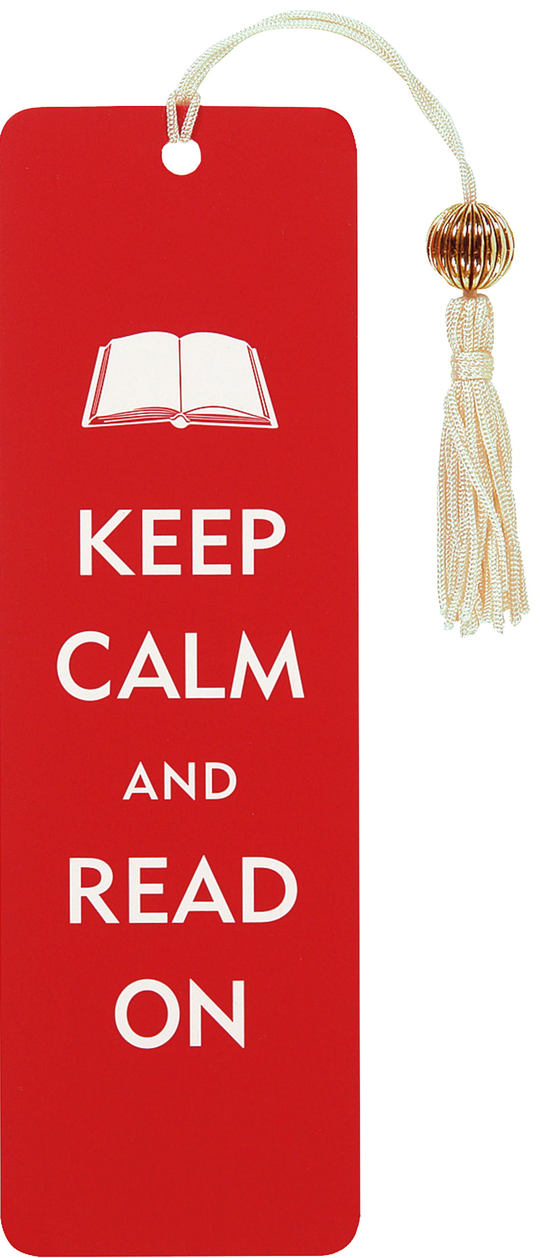 Keep Calm and Read On Beaded Bookmark