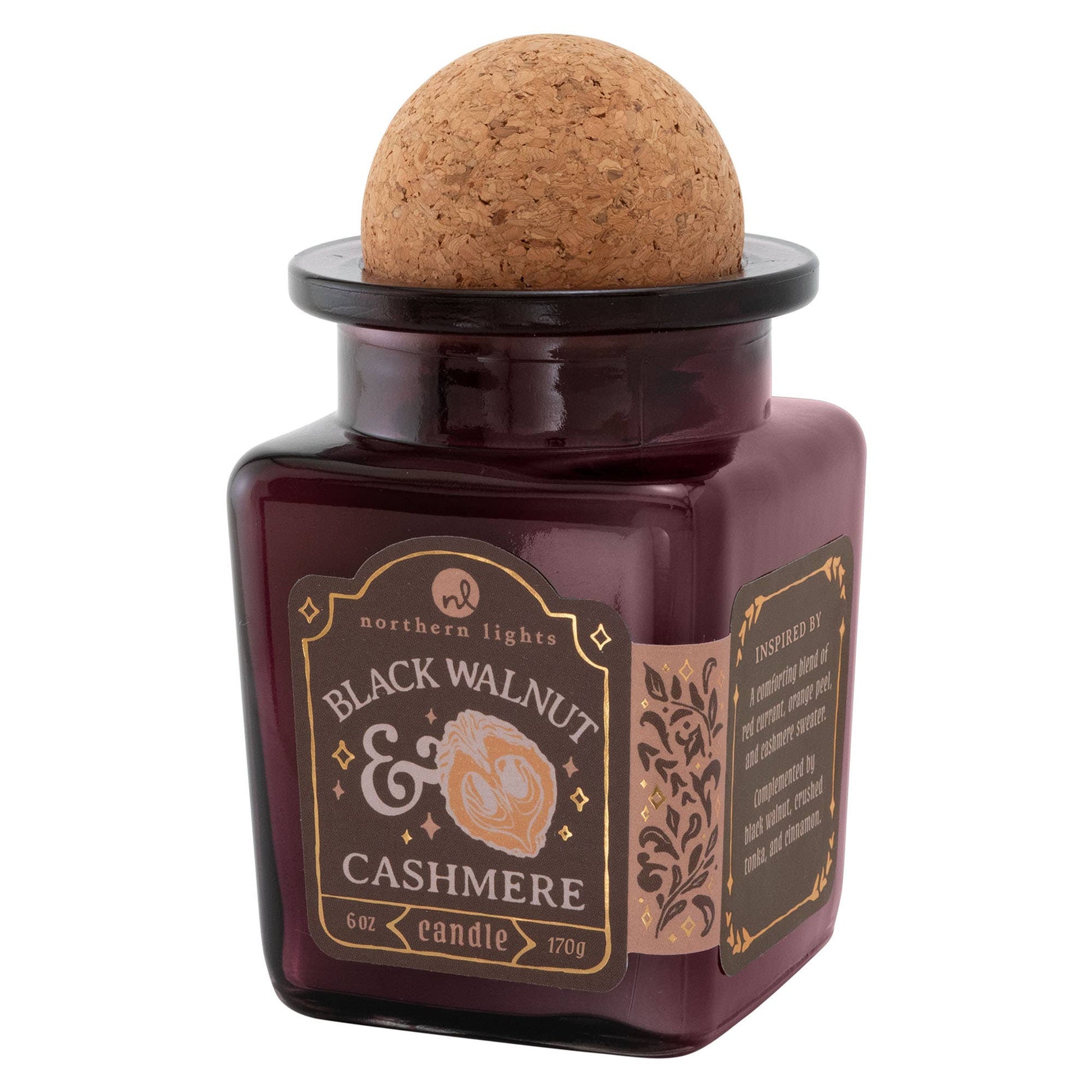 Northern Lights - Curiosity Candle: Black Walnut & Cashmere - Stomping Grounds