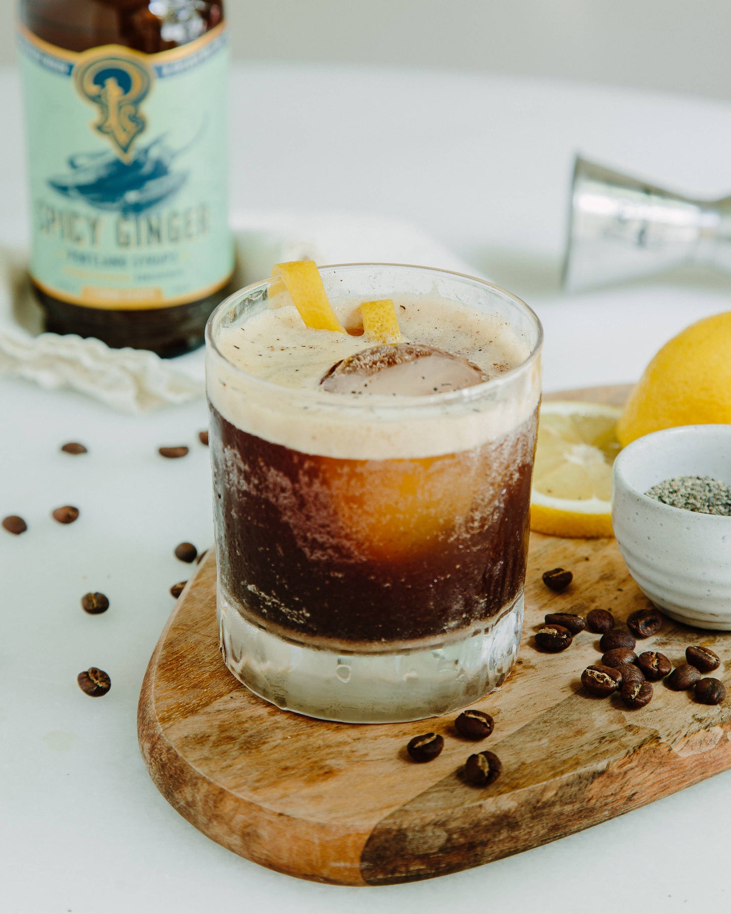 Portland Syrups - Spicy Ginger Syrup 3.4oz - cocktail / mocktail drink mixer