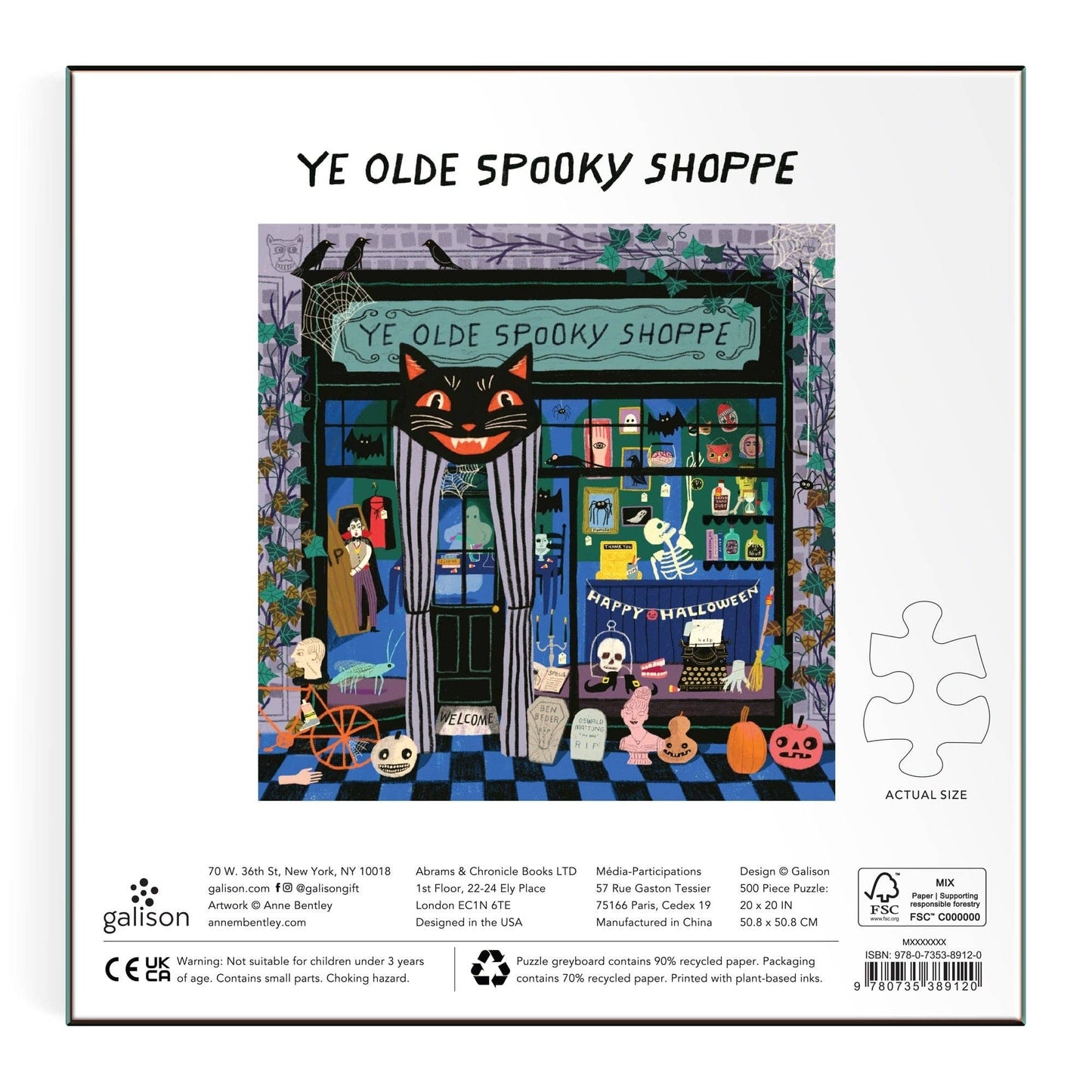 Chronicle Books - Ye Olde Spooky Shoppe 500 Piece Puzzle