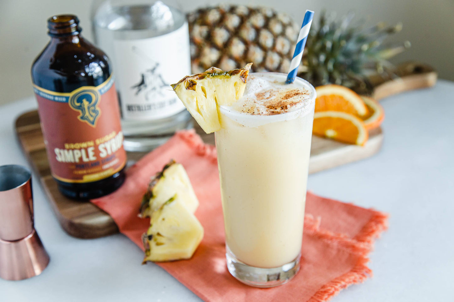 Portland Syrups - Brown Sugar Simple Syrup 12 oz - cocktail / mocktail mixer