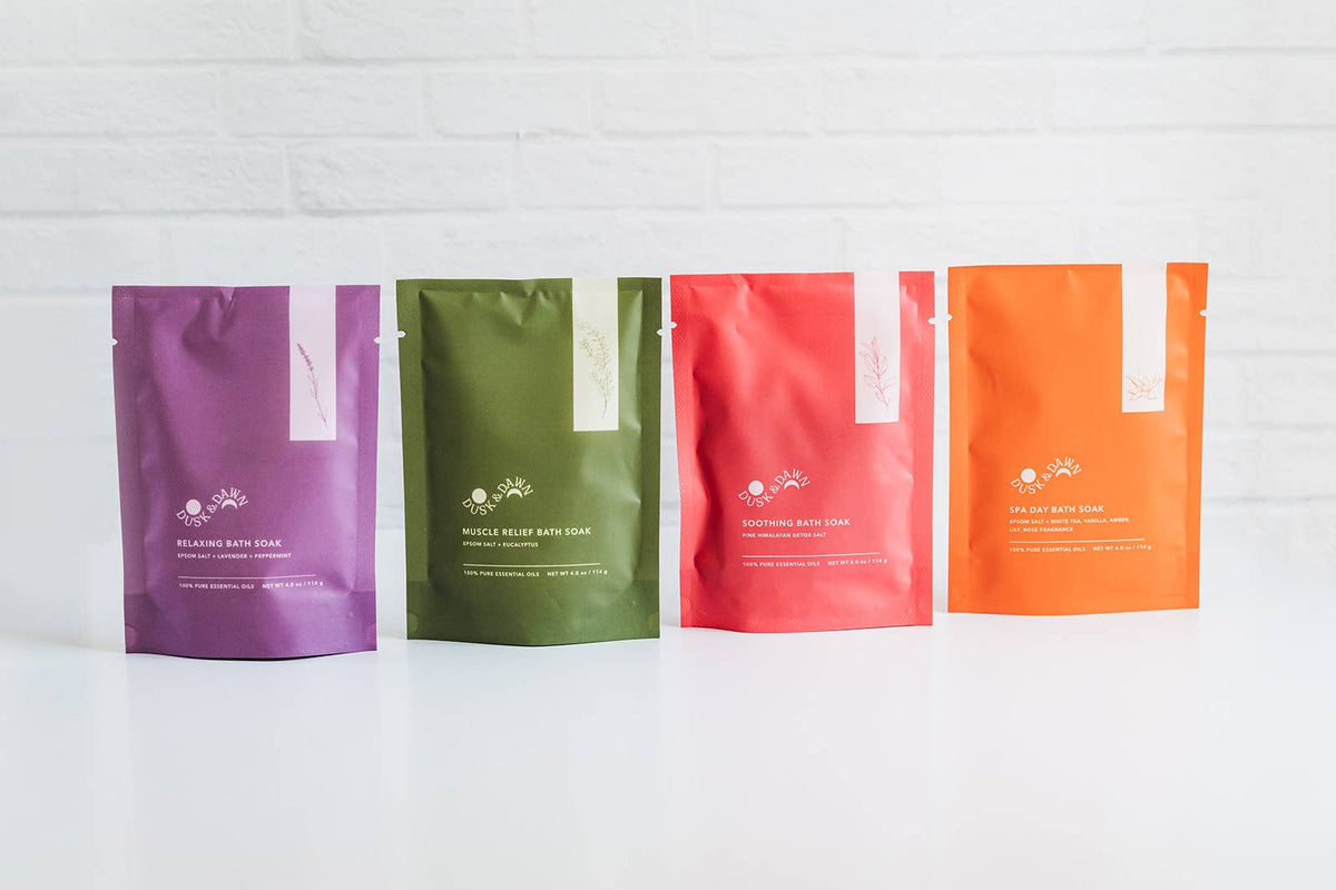 Giften Market - Sleep Well Bath Soak - Epsom Salt + Lavender Salt Pouch