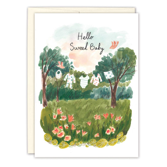 Biely & Shoaf - Clothesline Sweet Baby Card