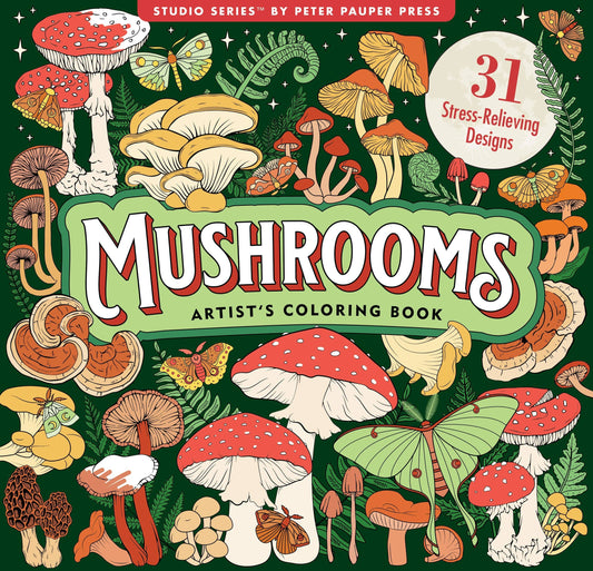 Peter Pauper Press - Mushrooms Adult Coloring Book