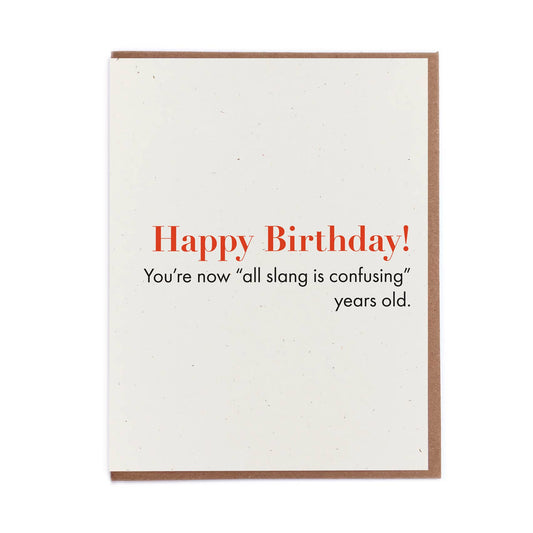 Lady Pilot Letterpress - Slang Birthday Greeting Card - Stomping Grounds