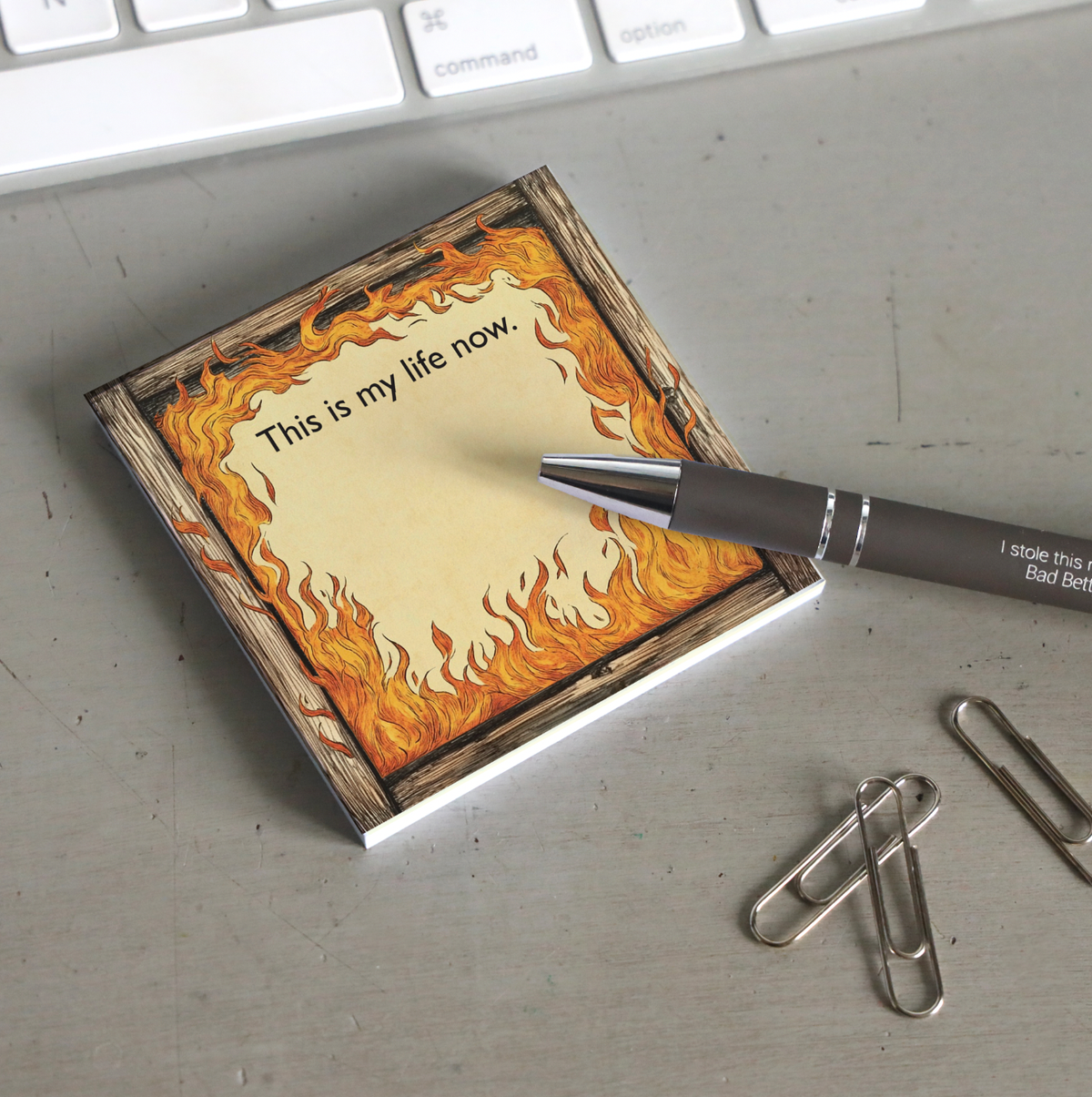 This Is My Life Now - Funny Sarcastic Sticky Note Pad