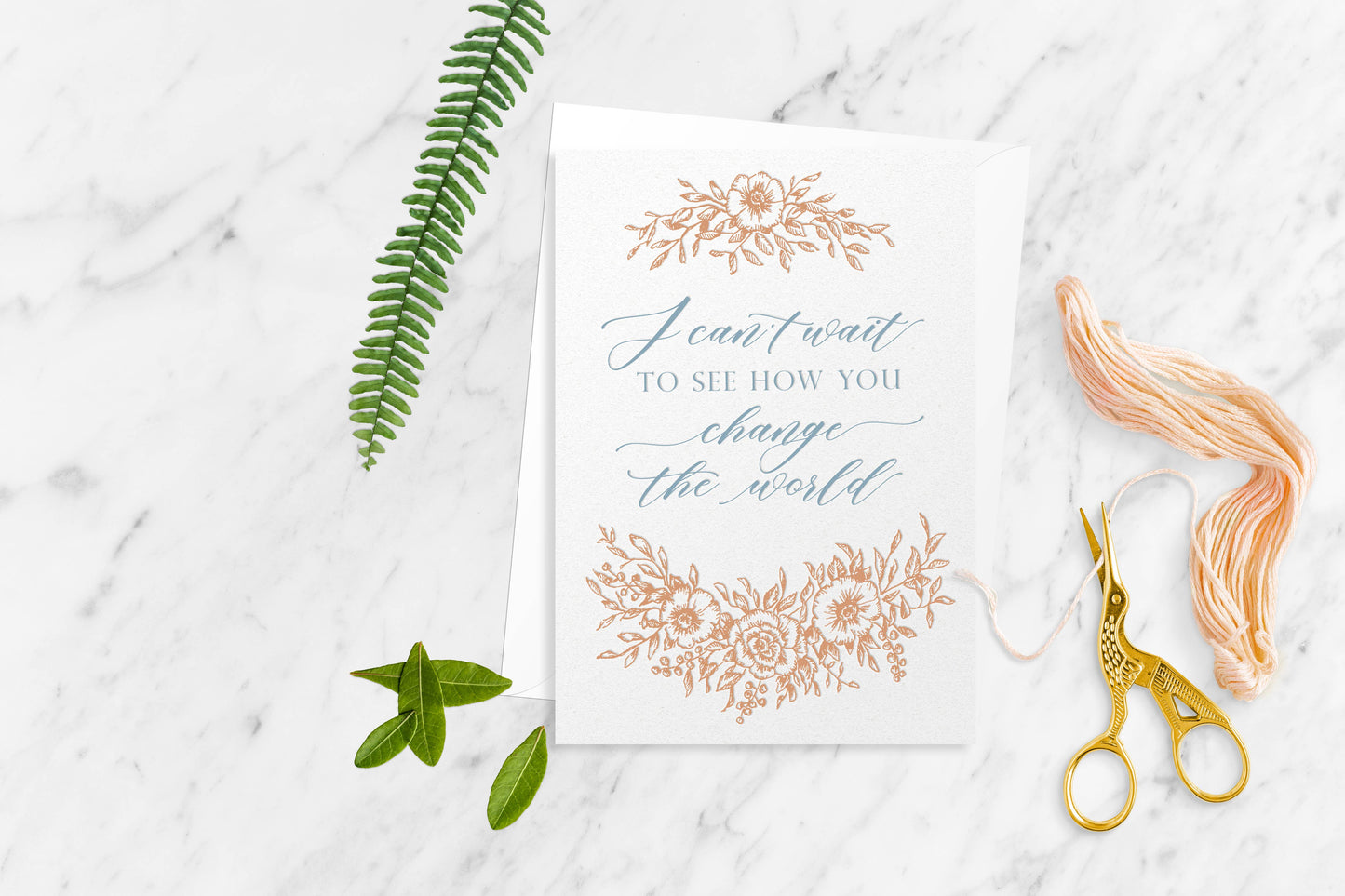 Rust Belt Love Paperie - Change The World Letterpress Greeting Card - Stomping Grounds