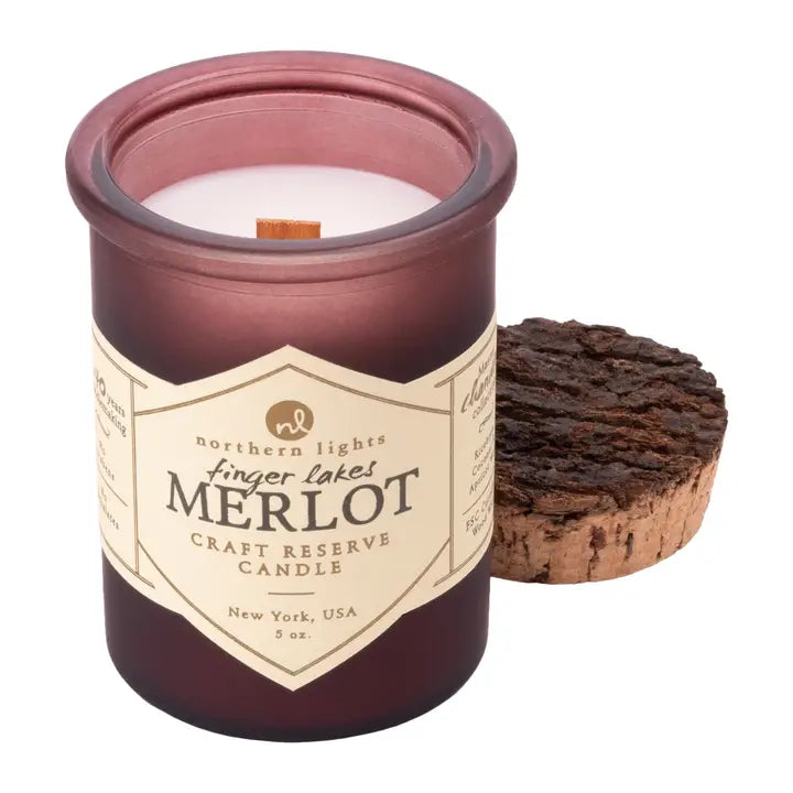 Northern Lights Finger Lakes Merlot Candle