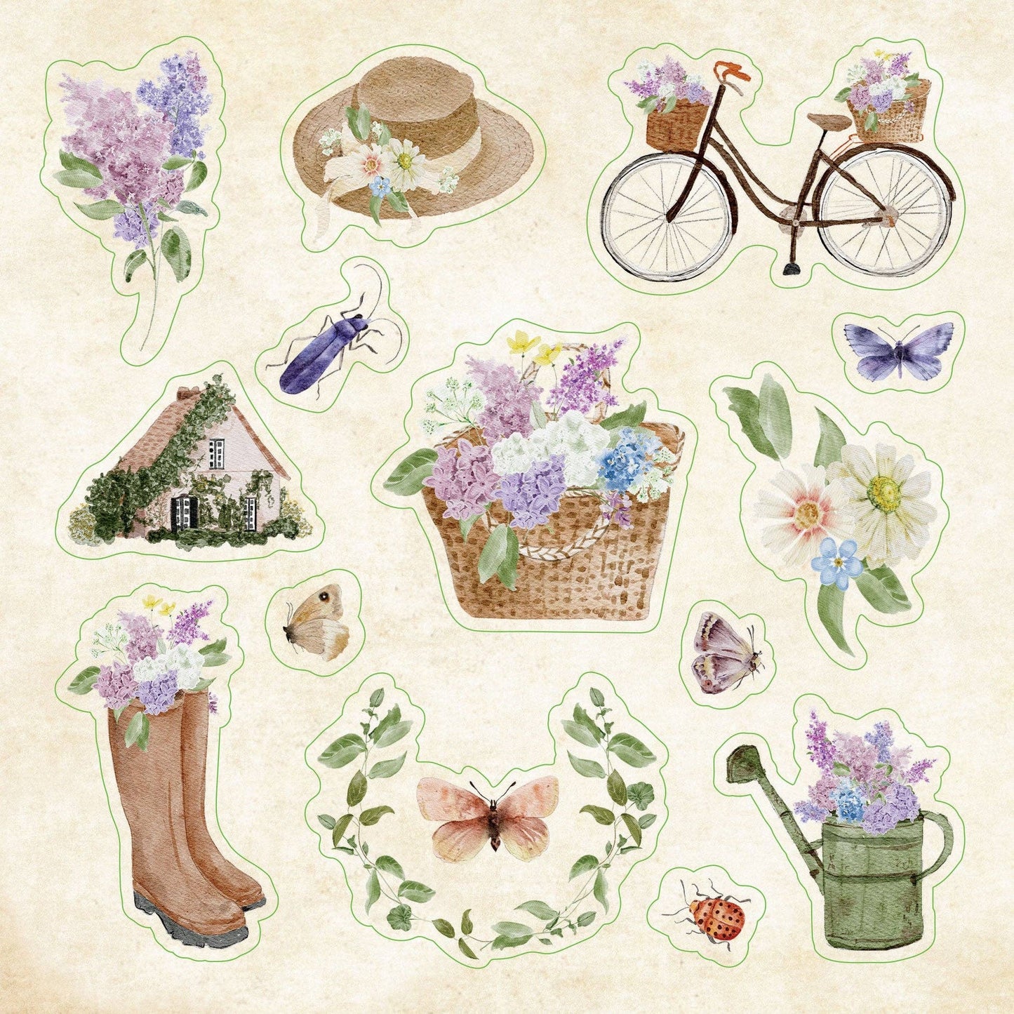 Peter Pauper Press - Cottagecore Sticker Book