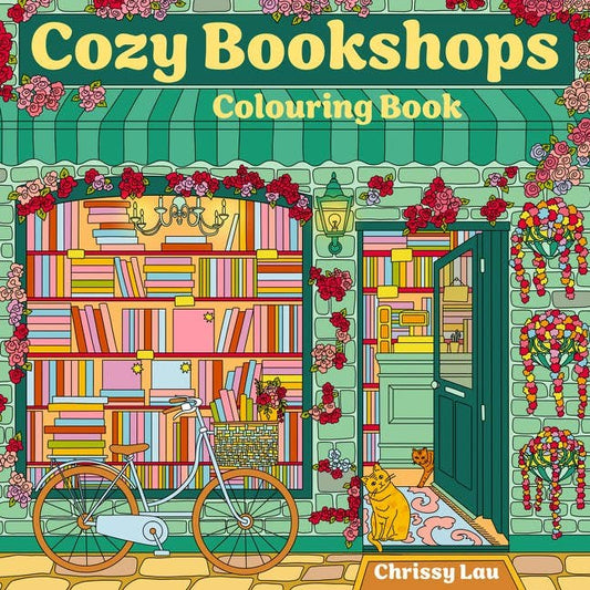 Cozy Bookshops: Coloring Book