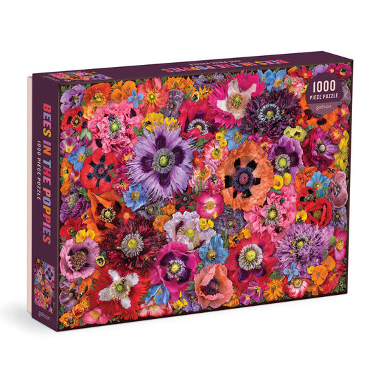 Bees in The Poppies 1000 Piece Puzzle from Galison