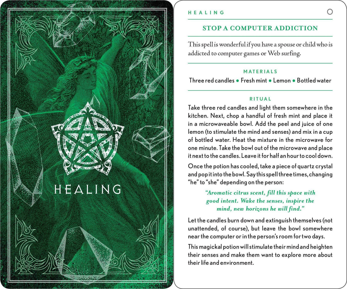 Hachette Book Group - Wiccapedia Spell Deck by Leanna Greenaway