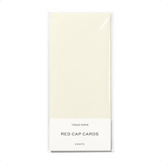 Red Cap Cards - Soft White tissue paper: 8 Sheets