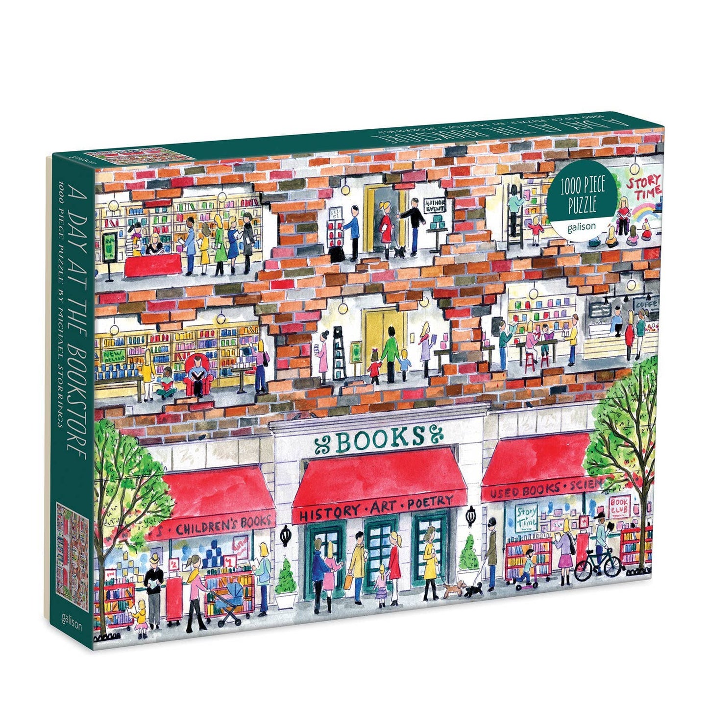 Michael Storrings A Day at the Bookstore 1000 Piece Puzzle - Chronicle Books